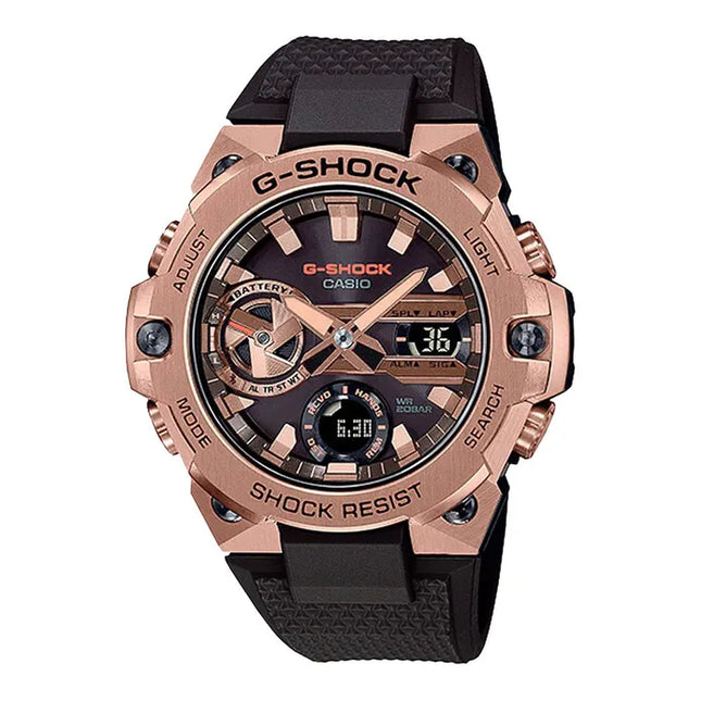 Casio G-Shock G-Steel GST-B400MV-5ADR Tough Solar Digital Analog Dial Dark Brown Resin Band
