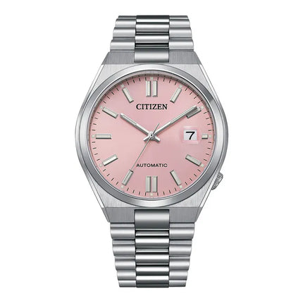 Citizen Mechanical NJ0158-89X Tsuyosa Pantone Colors Pink Dial Stainless Steel Strap Limited Edition