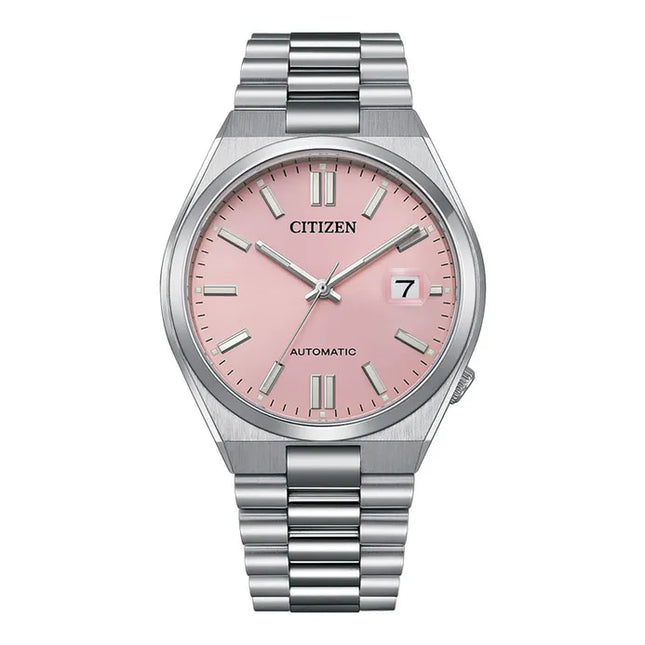 Citizen Mechanical NJ0158-89X Tsuyosa Pantone Colors Pink Dial Stainless Steel Strap Limited Edition