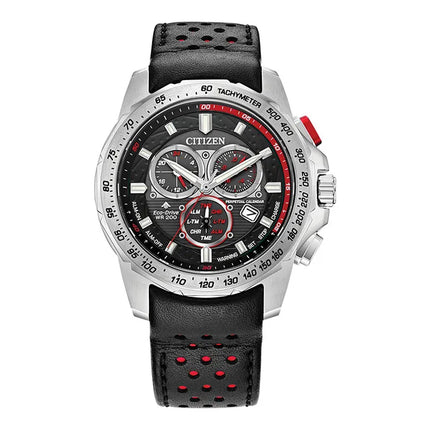 Citizen Promaster MX BL5570-01E Eco Drive Black Dial Black Leather Strap