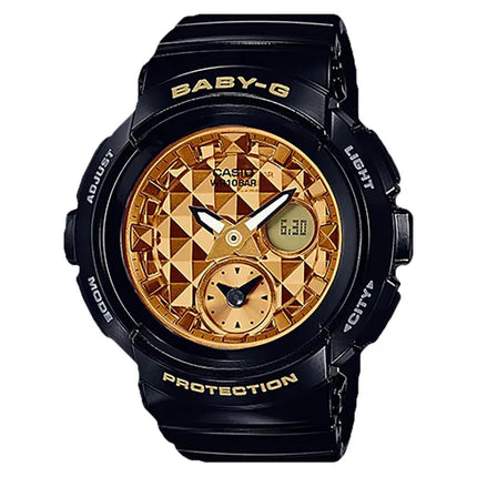 Casio Baby-G BGA-195M-1ADR Round Series Black Resin Band