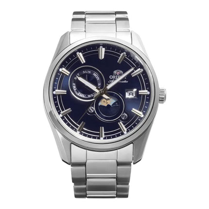 Orient Contemporary RA-AK0315L Stretto Day & Night Navy Blue Dial Stainless Steel Strap