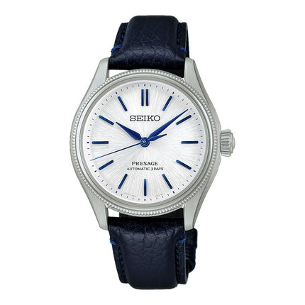 Seiko Presage HCC004J1 145th Anniversary Automatic Shironeri White Navy Leather Limited Edition