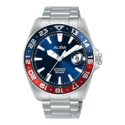 Alba Mechanical AU4067X1 Automatic Men Blue Dial Stainless Steel Strap