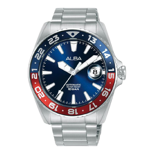 Alba Mechanical AU4067X1 Automatic Men Blue Dial Stainless Steel Strap