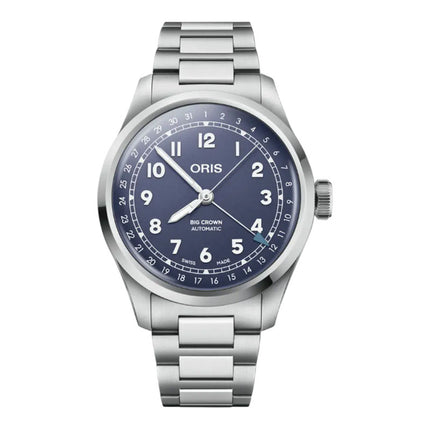 Oris Big Crown 01-754-7798-4068-07-8-20-06 Pointer Date Purple Matte Dial Stainless Steel Strap