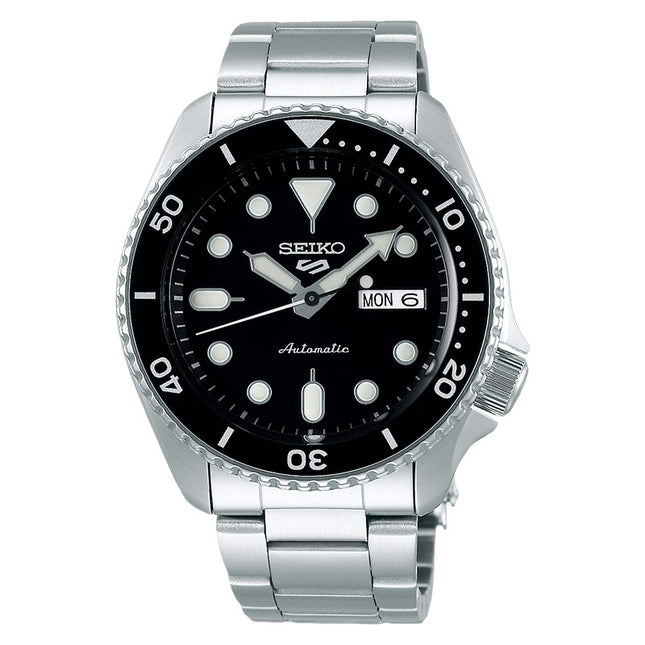 Seiko 5 Sports SRPD55K1 SKX Sports Style Automatic Black Dial Stainless Steel Strap