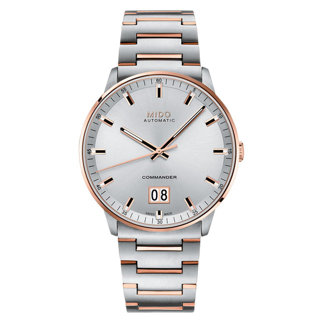 MIDO Commander II M021.626.22.031.00 Big Date Automatic Silver Dial Dual Tone Stainless Steel Strap