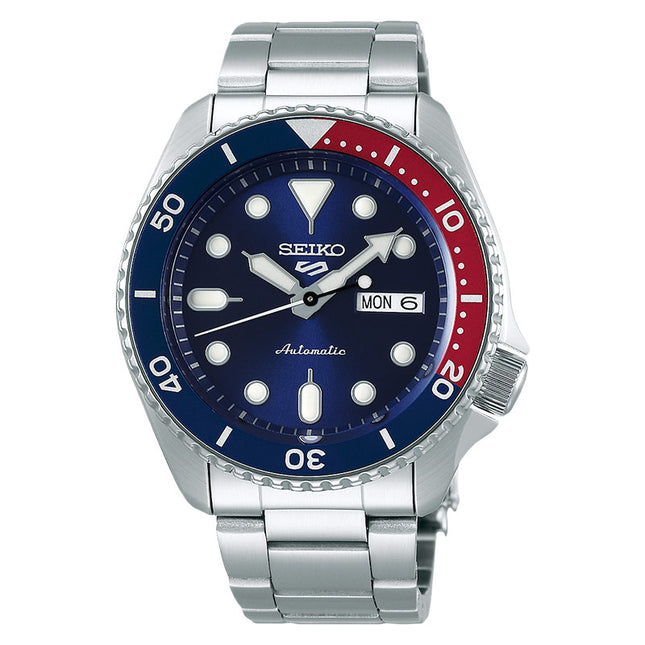 Seiko 5 Sports SRPD53K1 SKX Sports Style Pepsi Automatic Blue Dial Stainless Steel Strap