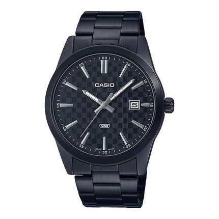 Casio General MTP-VD03B-1AUDF Men Black Dial Black Stainless Steel Band