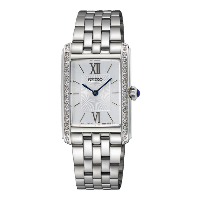 Seiko Ladies SWR091P1 Discover More Silver Dial Stainless Steel Strap