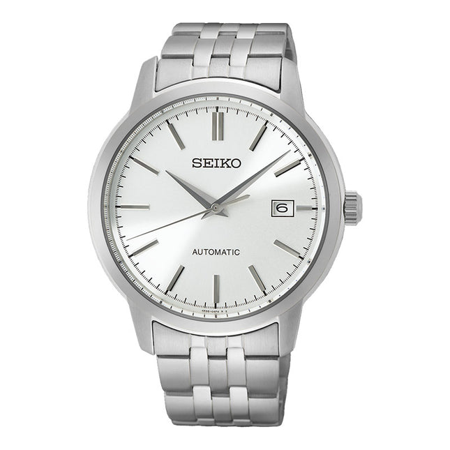 Seiko Classic SRPH85K1 Discover More Automatic Silver Dial Stainless Steel Strap