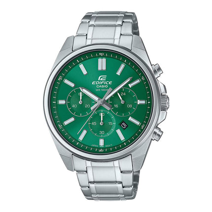Casio Edifice EFV-650D-3AVUDF Chronograph Green Dial Stainless Steel Band