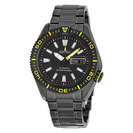 Seiko Automatic SRP499K1 Men Divers 200M Black Dial Black Stainless Steel Strap