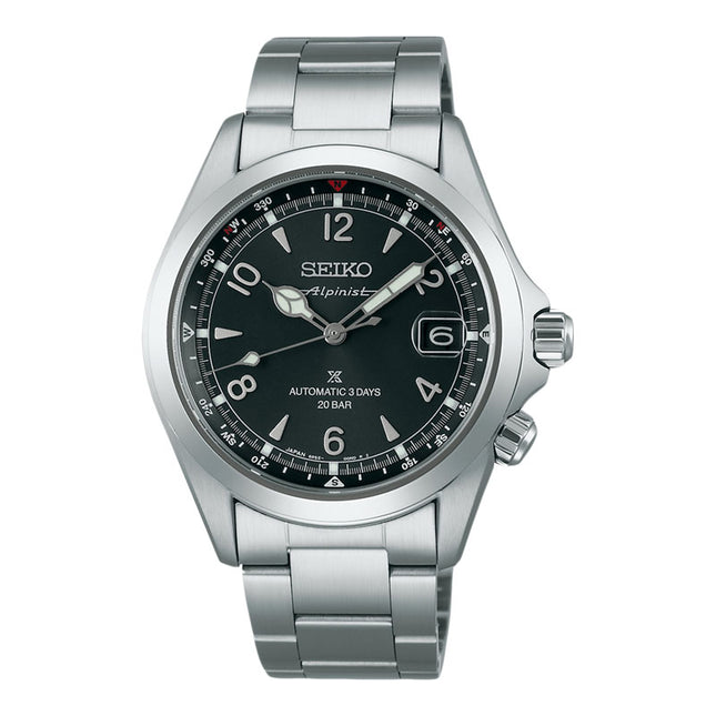 Seiko Prospex SPB505J1 Alpinist Automatic Summit Black Dial Stainless Steel Strap