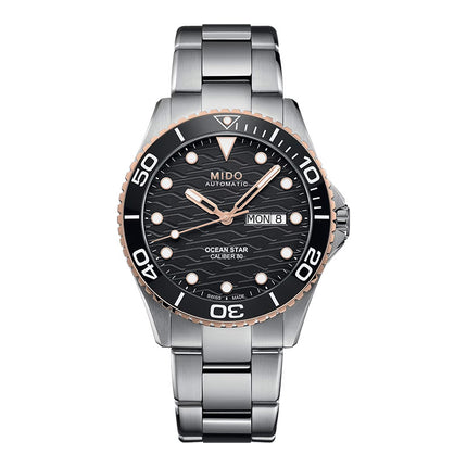 MIDO Ocean Star M042.430.21.051.00 Men 200C Black Dial Stainless Steel Strap
