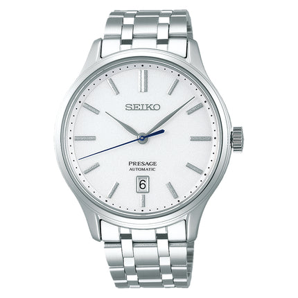 Seiko Presage SRPD39J1 Zen Garden Automatic White Dial Stainless Steel Strap