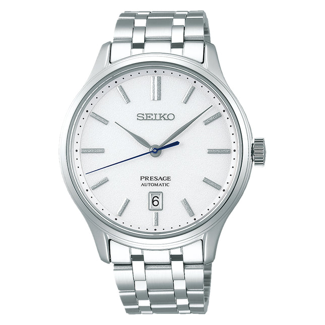 Seiko Presage SRPD39J1 Zen Garden Automatic White Dial Stainless Steel Strap