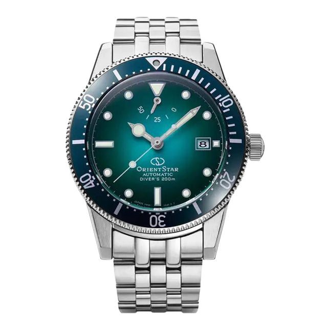 Orient Star Diver 1964 2nd Edition RK-AU0602E Automatic Divers Green Gradient Dial Stainless Steel