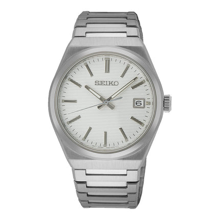 Seiko Classic SUR553P1 Men Silver Dial Stainless Steel Strap