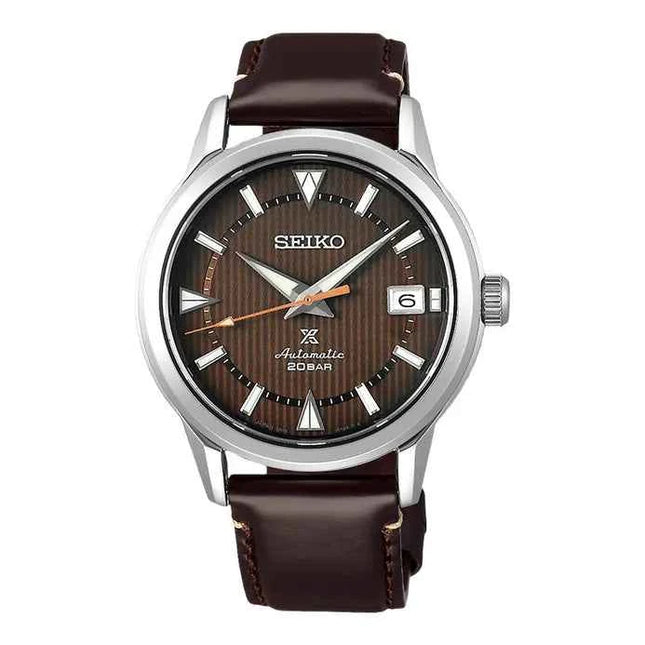 Seiko Prospex SPB251J1 The 1959 Alpinist Modern Re-Interpretation Brown Dial Brown Leather Strap