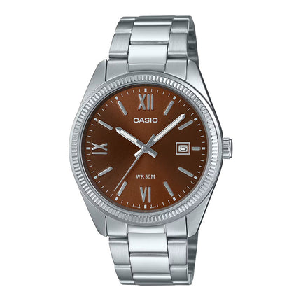 Casio General MTP-1302DD-5AVDF Men Brown Dial Stainless Steel Band