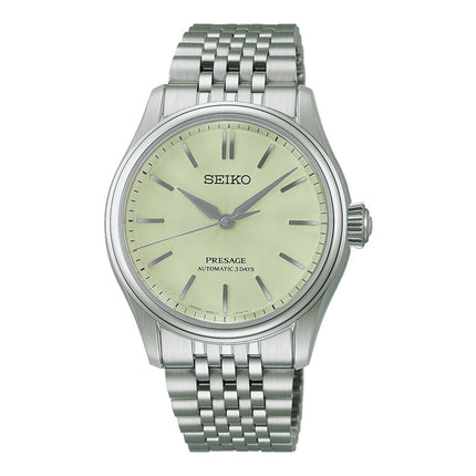 Seiko Presage Classic HCC002J1 Tomioka Silk Wakatake Green Dial Stainless Steel Strap