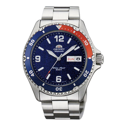 Orient Sports TAA02009D Mako II Automatic Men Pepsi Blue Dial Stainless Steel Strap