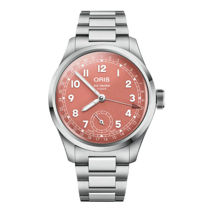 Oris Big Crown 01-403-7799-4068-07-8-20-06 Pointer Date Calibre 403 Red Dial Stainless Steel Strap