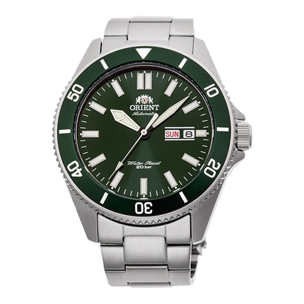 Orient Kanno RA-AA0914E Automatic Men Green Dial Stainless Steel Strap