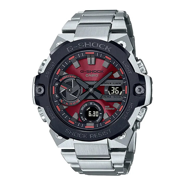 Casio G-Shock G-Steel GST-B400AD-1A4DR Tough Solar Digital Analog Dial Stainless Steel Band