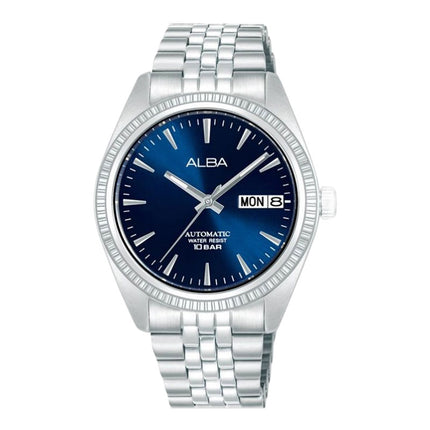Alba Mechanical AL4801X1 Ladies Automatic Blue Dial Stainless Steel Strap