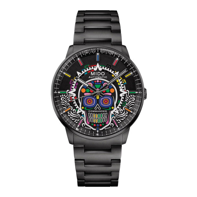 MIDO Commander M021.626.33.051.01 Círculo de Luz Automatic Black St Steel Strap Limited Edition