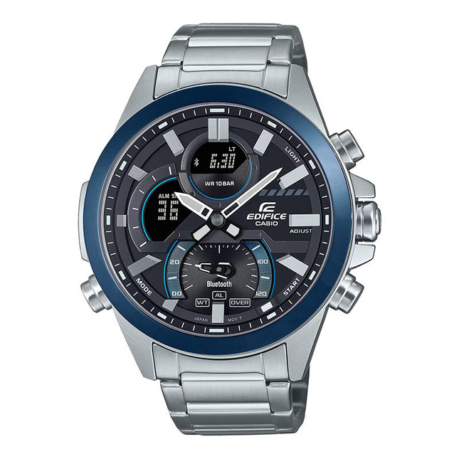 Casio Edifice ECB-30DB-1ADF Smartphone Link Model Digital Analog Dial Stainless Steel Band