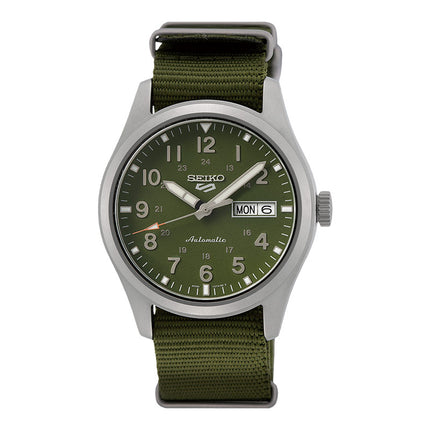 Seiko 5 Sports SRPG33K1 Automatic Field Green Dial Green Nylon Strap