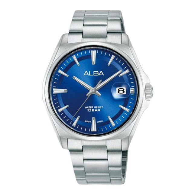 Alba Active AS9V89X1 Royal Blue Dial Stainless Steel Strap