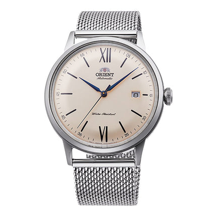 Orient Bambino RA-AC0020G Automatic Men Beige Dial Mesh Strap