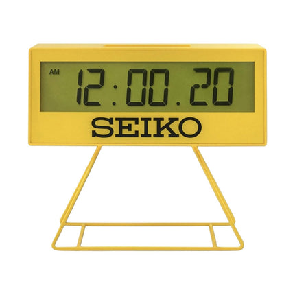 Seiko Alarm Clock QHL083 17.6cm Digital Dial Yellow