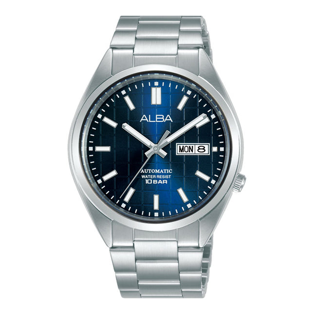 Alba Mechanical AL4317X1 Automatic Men Blue Patterned Dial Stainless Steel Strap