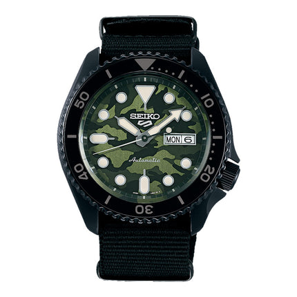 Seiko 5 Sports SRPJ37K1 SKX Street Style Yuto Horigome Automatic Black Nylon Strap