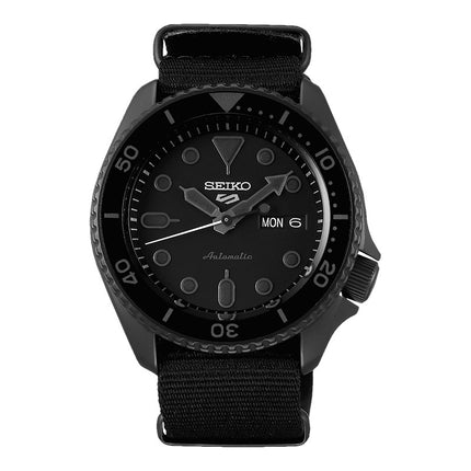 Seiko 5 Sports SRPD79K1 5KX SKX Sports Style Automatic Black Dial Black Nylon Strap