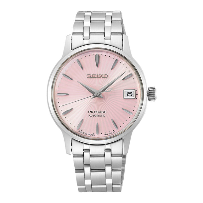 Seiko Presage SRP839J1 Cocktail Time Cosmopolitan Automatic Pink Dial Stainless Steel Strap
