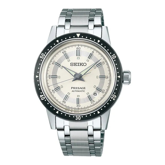 Seiko Presage SRPK61J1 Style60s Crown Chronograph 60th Anniversary St. Steel Strap Limited Edition