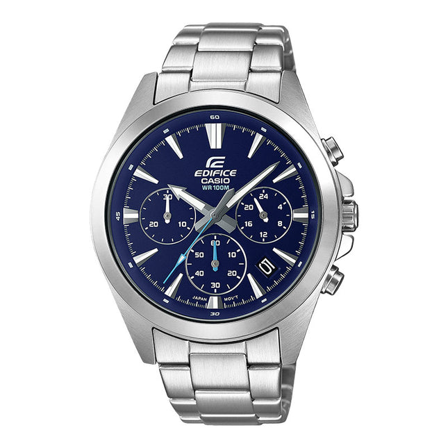 Casio Edifice EFV-630D-2AVUDF Chronograph Blue Dial Stainless Steel Band