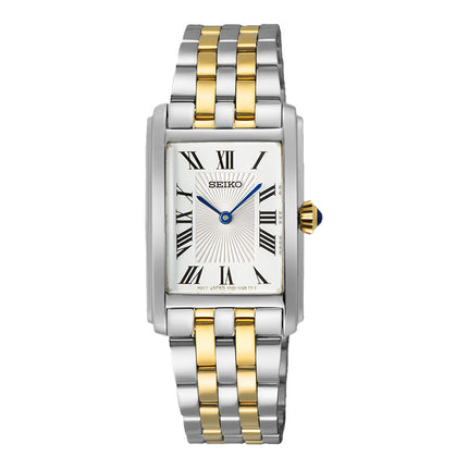Seiko Ladies SWR087P1 White Dial Dual Tone Stainless Steel Strap