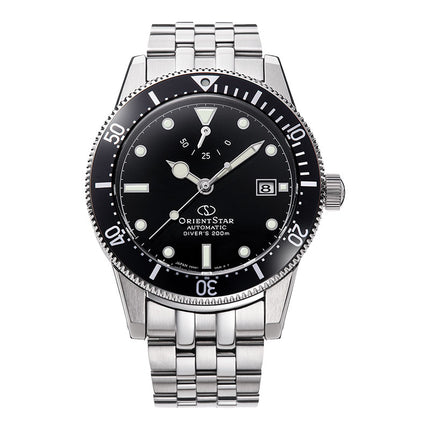 Orient Star RE-AU0601B M42 Mechanical Men Black Dial Stainless Steel Strap