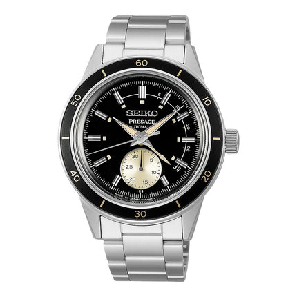 Seiko Presage SSA449J1 Style60s Series Automatic Black Dial Stainless Steel Strap