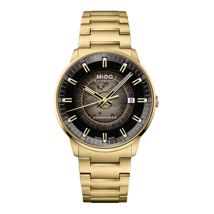 Mido Commander M021.407.33.411.01 Automatic Gradient Dial Gold Stainless Steel Strap
