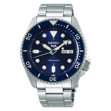 Seiko 5 Sports SRPD51K1 5KX SKX Sports Style Automatic Blue Dial Stainless Steel Strap