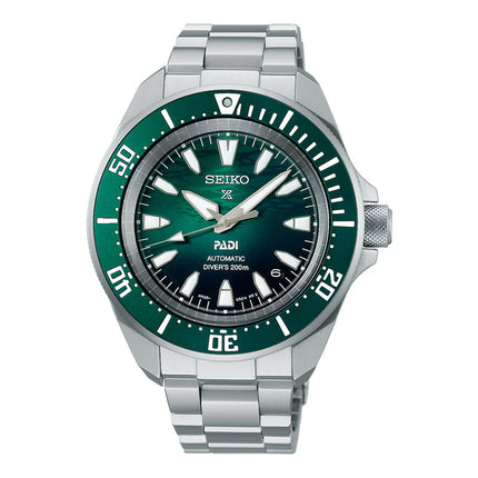 Seiko Prospex SRPL53K1 Diver Shog-Urai Emerald Green Dial Stainless Steel Strap PADI Special Edition